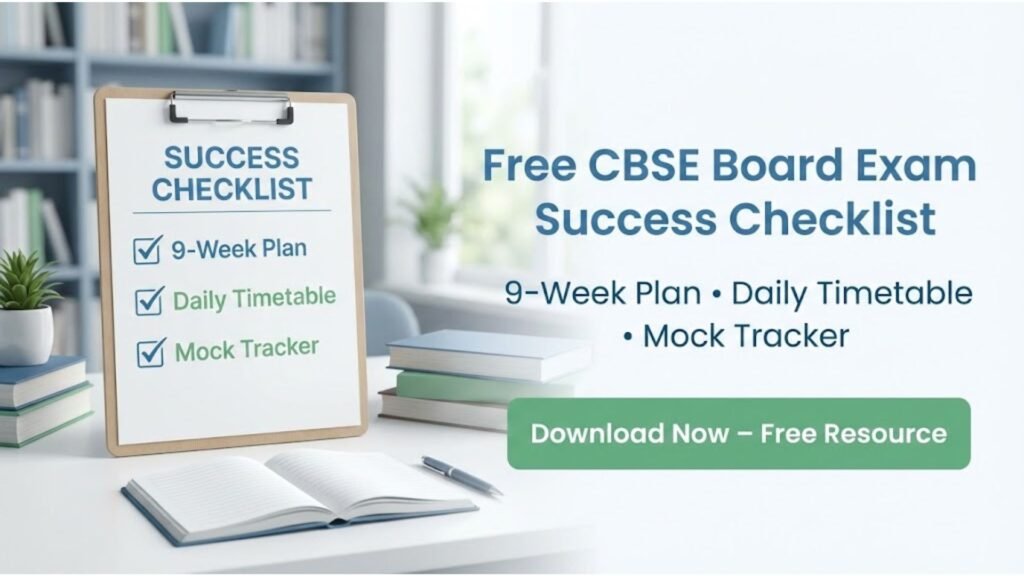 Free CBSE board exam success checklist download for students and parents