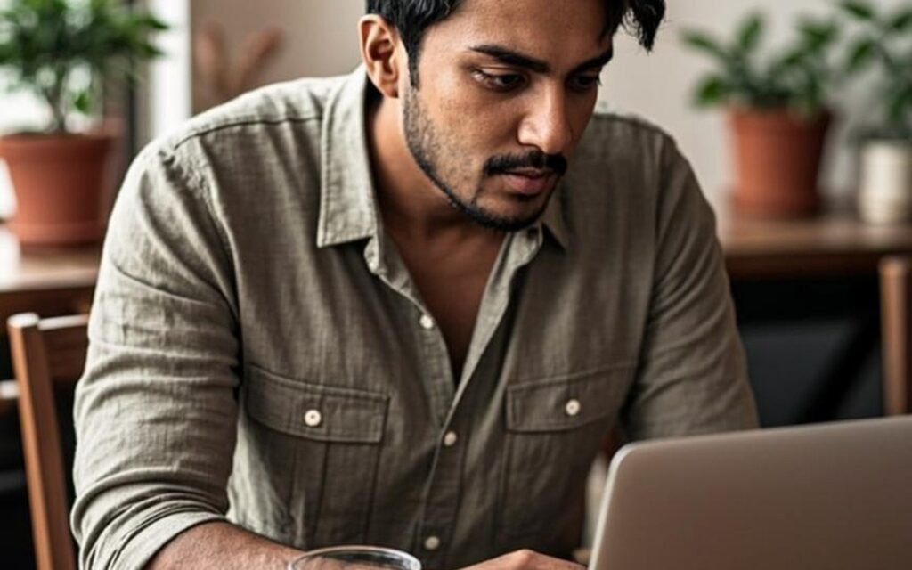 Student taking free online career personality test on laptop — discover your ideal career path