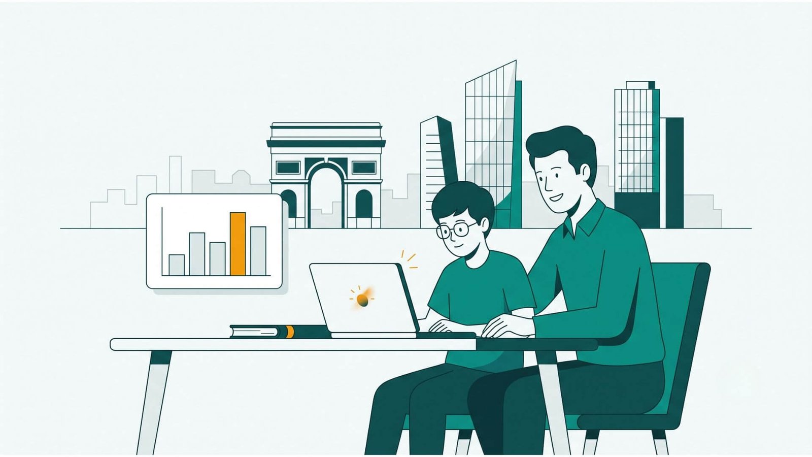 Career counselling in Delhi NCR &mdash; a student and parent reviewing a psychometric career report together online