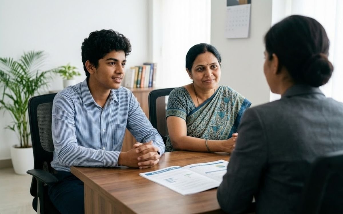 Counselling session to choose career after 12th in India