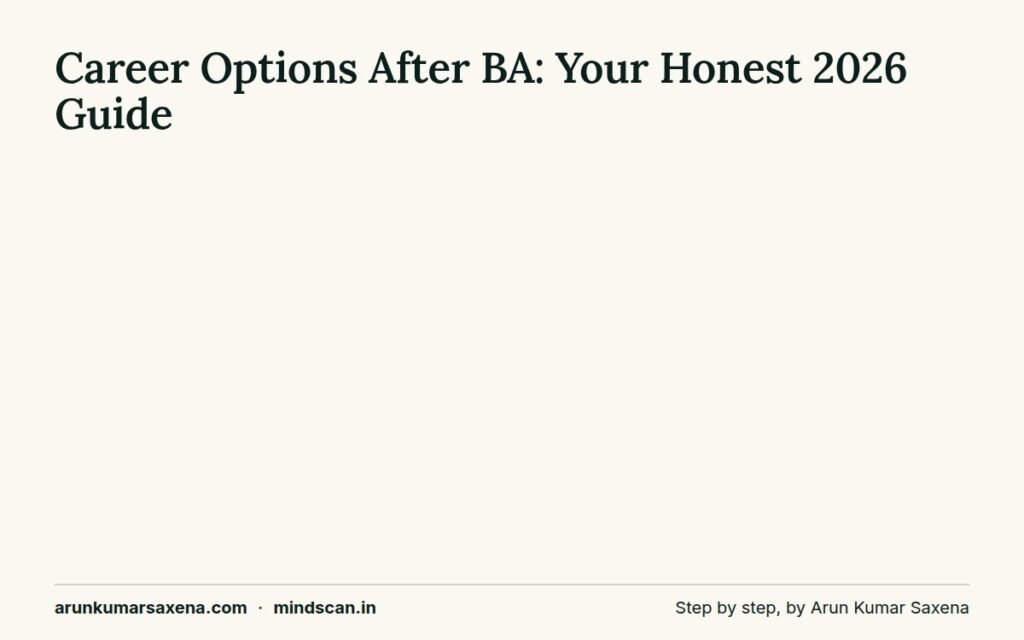 Career Options After BA: steps