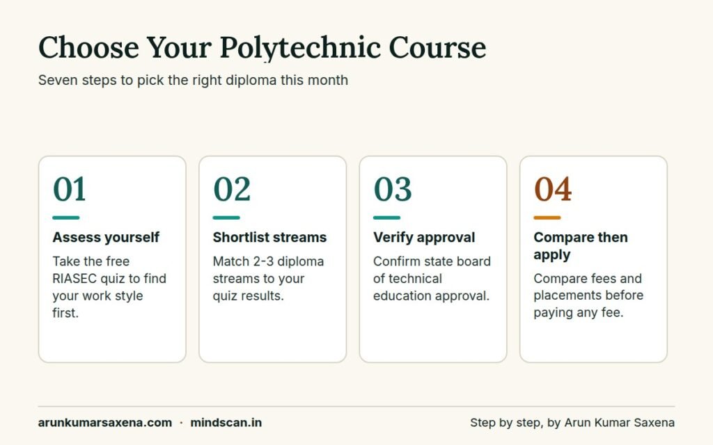What is polytechnic course: Steps to choose the right polytechnic course after 10th, from self-assessment to admission